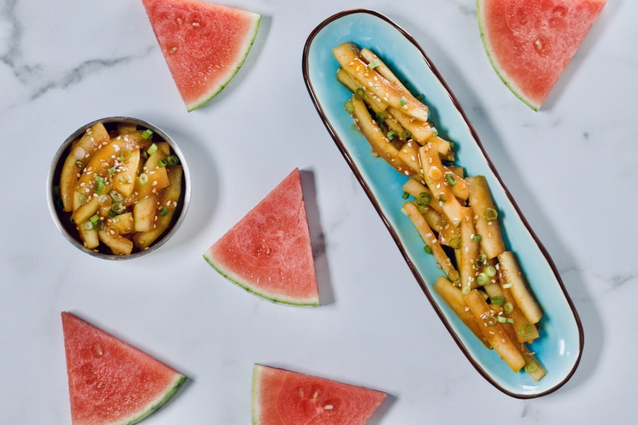 Watermelon Rind Banchan MIND Diet Meals